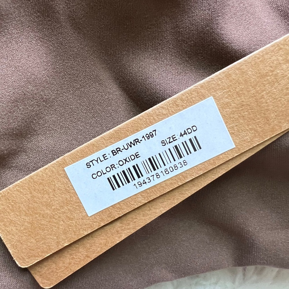 SKIMS Fits Everybody Underwire Bra Oxide Brown BR-UWR-1997 Womens Size 44DD NEW - Picture 7 of 10